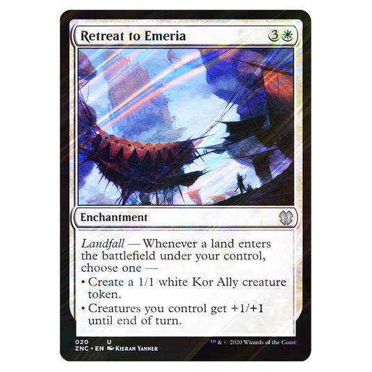 Retreat to Emeria 020 card from the Magic The Gathering set Zendikar Rising Commander