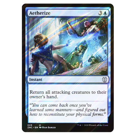 Aetherize 023 card from the Magic The Gathering set Zendikar Rising Commander