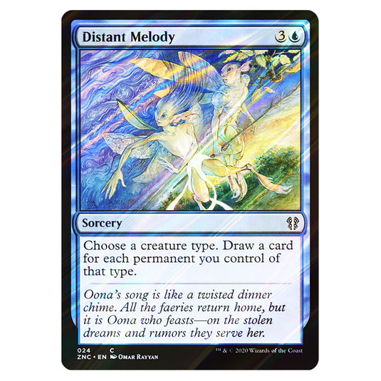 Distant Melody 024 card from the Magic The Gathering set Zendikar Rising Commander