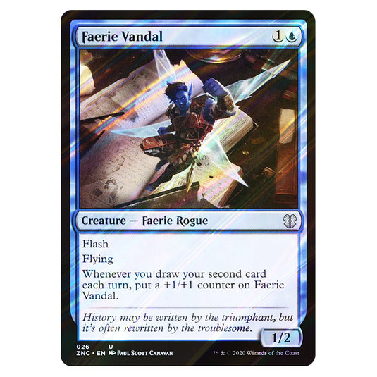 Faerie Vandal 026 card from the Magic The Gathering set Zendikar Rising Commander
