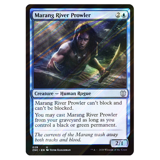 Marang River Prowler 029 card from the Magic The Gathering set Zendikar Rising Commander