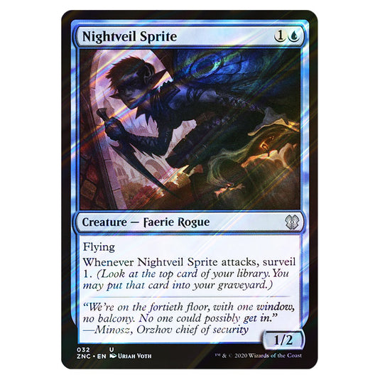 Nightveil Sprite 032 card from the Magic The Gathering set Zendikar Rising Commander