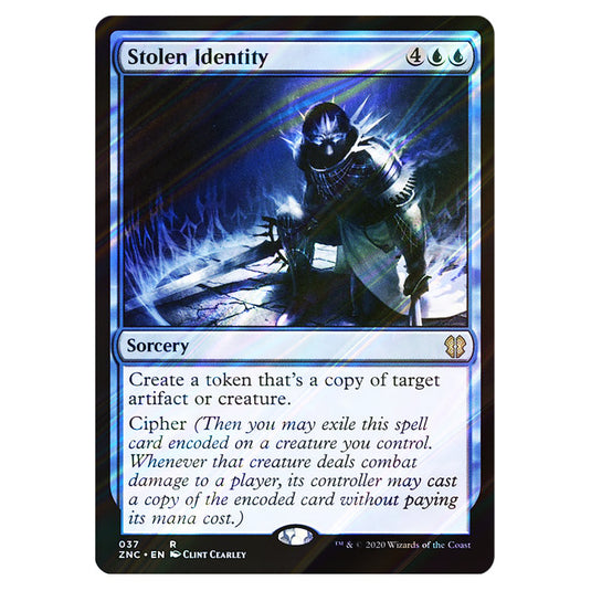 Stolen Identity 037 card from the Magic The Gathering set Zendikar Rising Commander