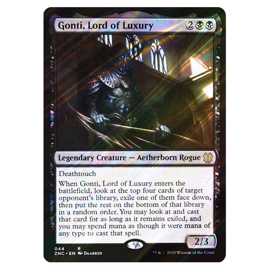Gonti, Lord of Luxury 044 card from the Magic The Gathering set Zendikar Rising Commander