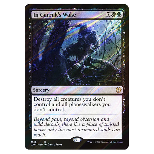 In Garruk's Wake 045 card from the Magic The Gathering set Zendikar Rising Commander
