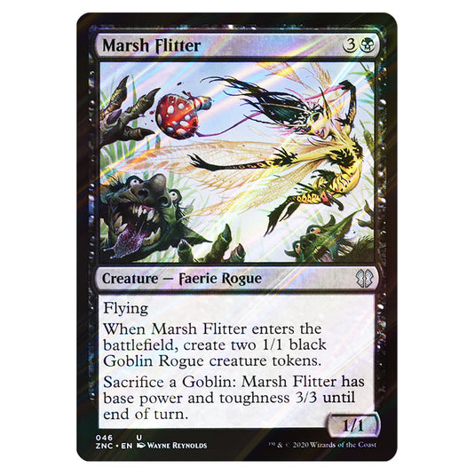 Marsh Flitter 046 card from the Magic The Gathering set Zendikar Rising Commander