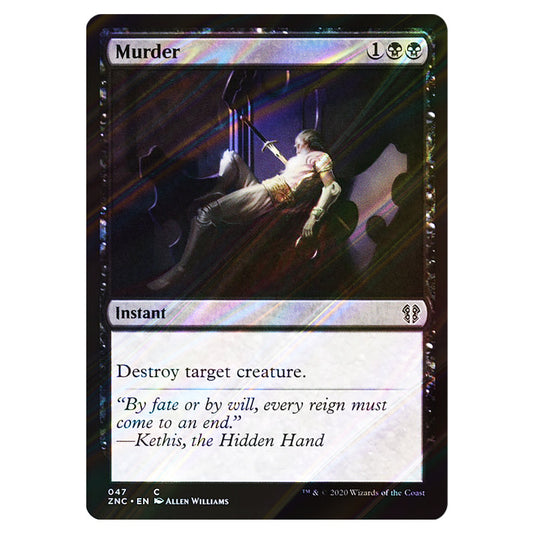 Murder 047 card from the Magic The Gathering set Zendikar Rising Commander