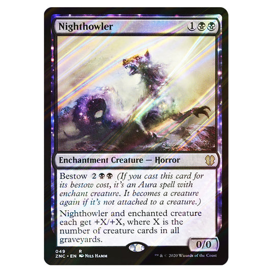 Nighthowler 049 card from the Magic The Gathering set Zendikar Rising Commander