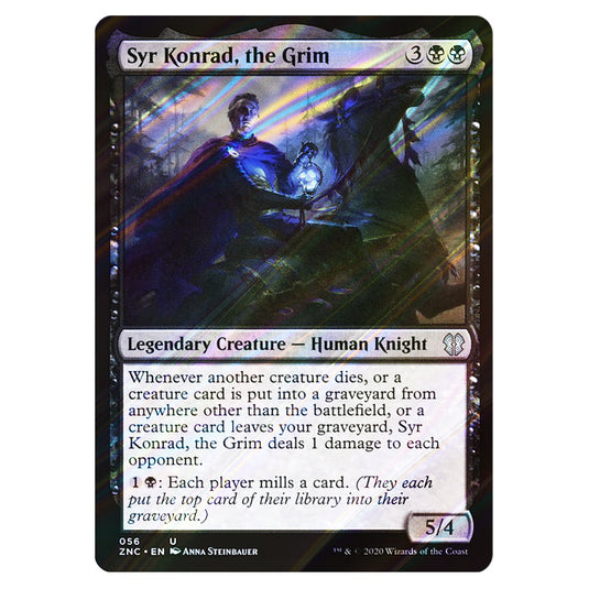 Syr Konrad, the Grim 056 card from the Magic The Gathering set Zendikar Rising Commander