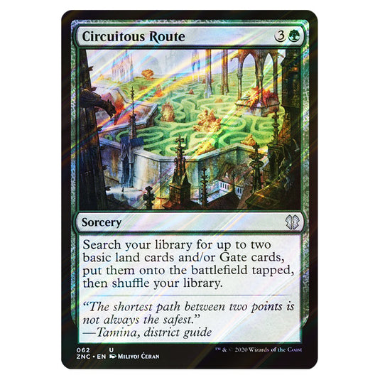 Circuitous Route 062 card from the Magic The Gathering set Zendikar Rising Commander