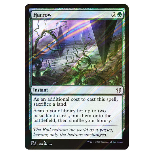 Harrow 069 card from the Magic The Gathering set Zendikar Rising Commander