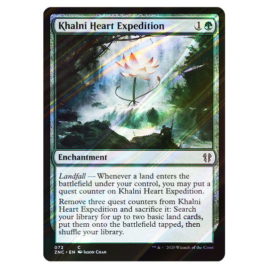 Khalni Heart Expedition 072 card from the Magic The Gathering set Zendikar Rising Commander