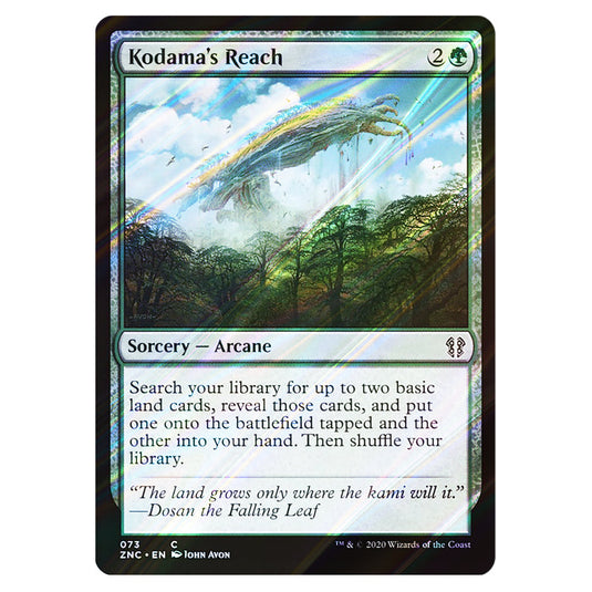Kodama's Reach 073 card from the Magic The Gathering set Zendikar Rising Commander