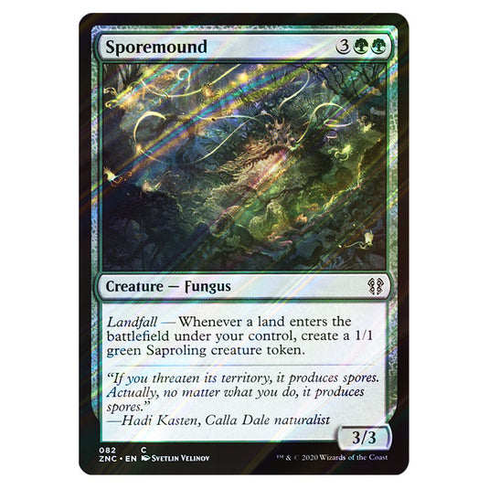 Sporemound 082 card from the Magic The Gathering set Zendikar Rising Commander
