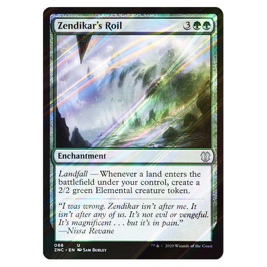 Zendikar's Roil 088 card from the Magic The Gathering set Zendikar Rising Commander