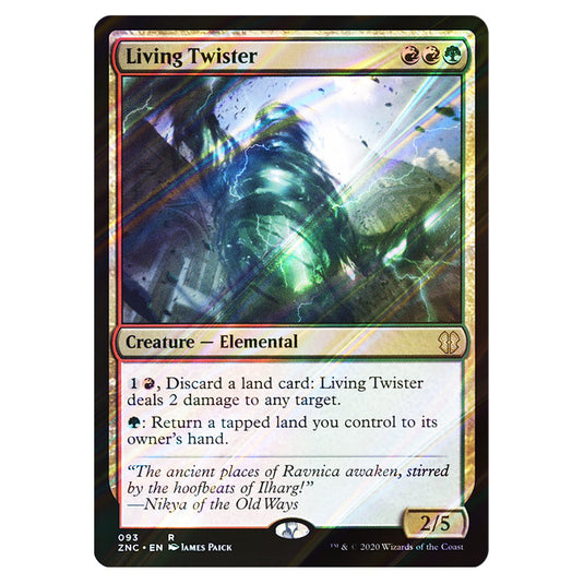 Living Twister 093 card from the Magic The Gathering set Zendikar Rising Commander