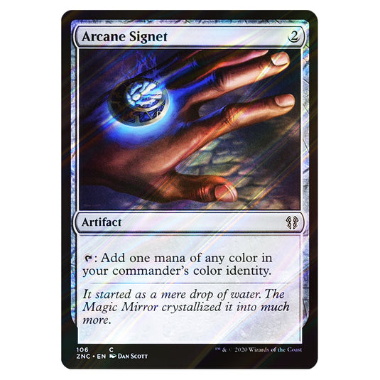 Arcane Signet 106 card from the Magic The Gathering set Zendikar Rising Commander