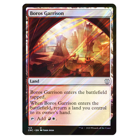 Boros Garrison 122 card from the Magic The Gathering set Zendikar Rising Commander