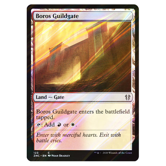 Boros Guildgate 123 card from the Magic The Gathering set Zendikar Rising Commander