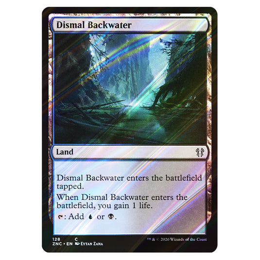 Dismal Backwater 128 card from the Magic The Gathering set Zendikar Rising Commander