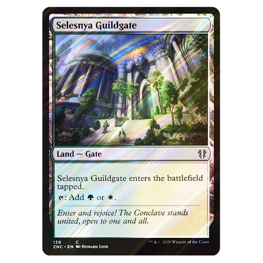 Selesnya Guildgate 139 card from the Magic The Gathering set Zendikar Rising Commander