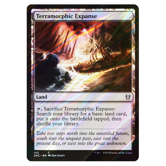 Terramorphic Expanse 142 card from the Magic The Gathering set Zendikar Rising Commander