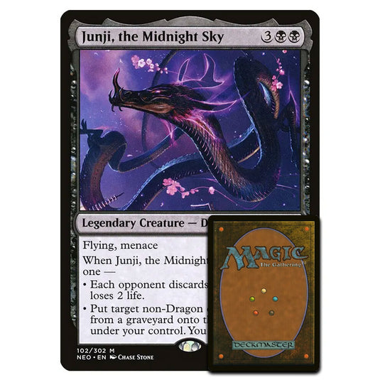 Magic The Gathering - Kamigawa - Neon Dynasty - Junji, the Midnight Sky - 102/302 - Oversized Card