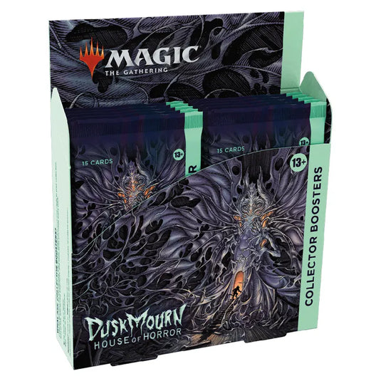 Magic The Gathering - Duskmourn - House of Horror - Collector Booster Box (12 Packs)Magic The Gathering - Duskmourn - House of Horror - Collector Booster Box Right