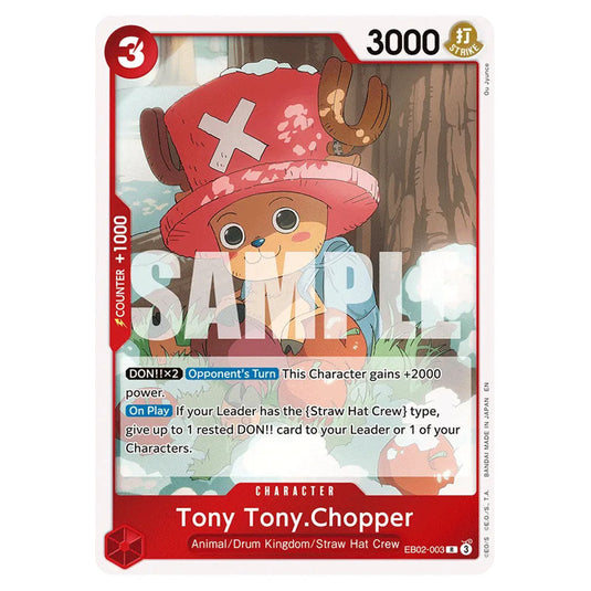 Tony Tony.Chopper EB02-003 card from the One Piece set Anime 25th Collection