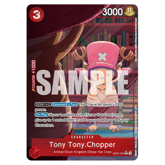 Tony Tony.Chopper EB02-003a card from the One Piece set Anime 25th Collection