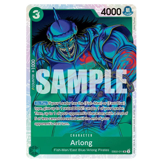 Arlong EB02-011 card from the One Piece set Anime 25th Collection