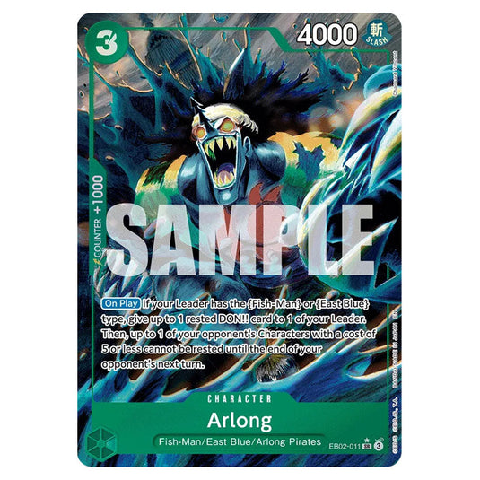 Arlong EB02-011a card from the One Piece set Anime 25th Collection
