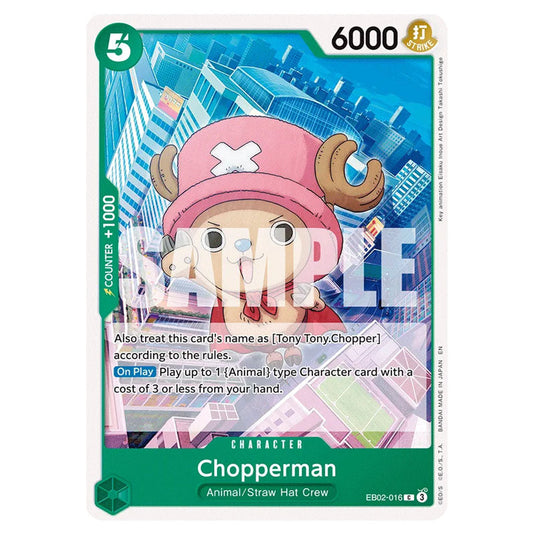 Chopperman EB02-016 card from the One Piece set Anime 25th Collection