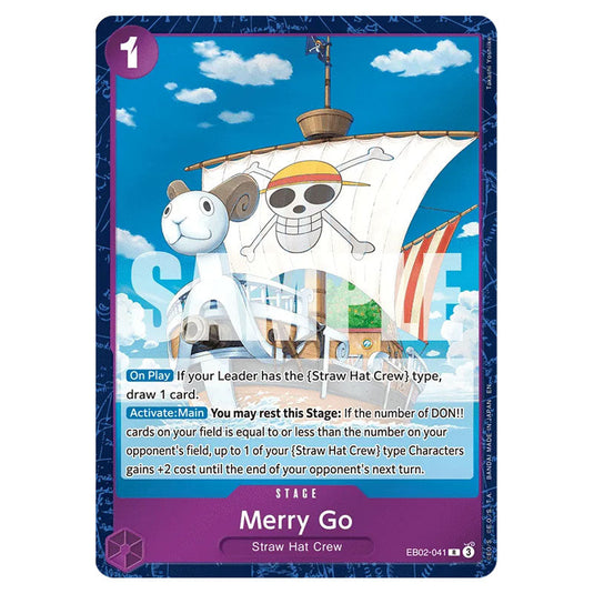 Merry Go EB02-041 card from the One Piece set Anime 25th Collection