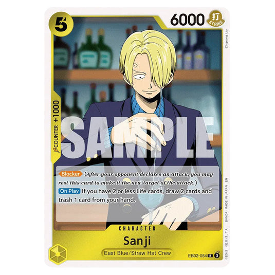 Sanji EB02-054 card from the One Piece set Anime 25th Collection