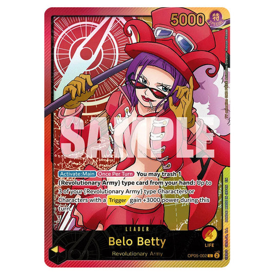 Belo Betty OP05-002(EB02) card from the One Piece set Anime 25th Collection