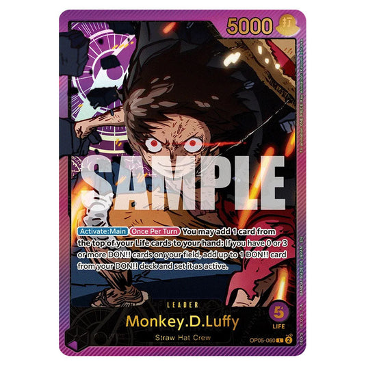 Monkey.D.Luffy OP05-060(EB02) card from the One Piece set Anime 25th Collection