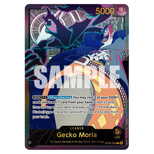 Gecko Moria OP06-080(EB02) card from the One Piece set Anime 25th Collection