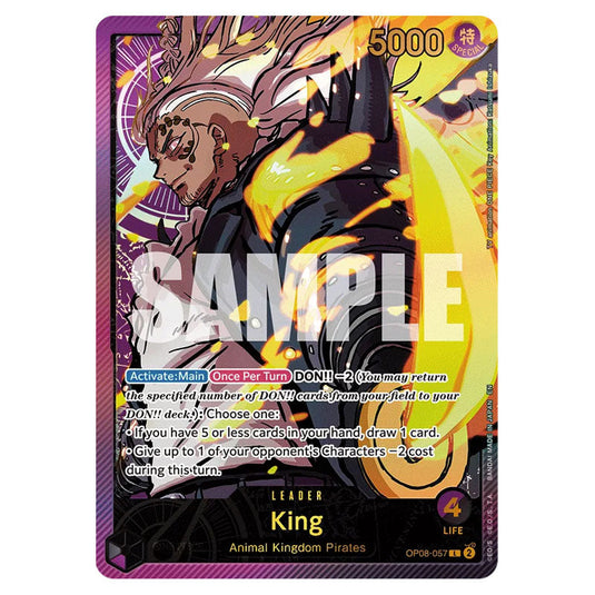 King OP08-057(EB02) card from the One Piece set Anime 25th Collection