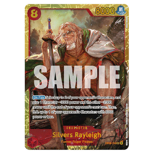 Silvers Rayleigh OP08-118 card from the One Piece set Two Legends