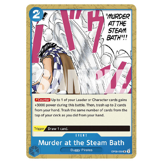 Murder at the Steam Bath OP09-059 card from the One Piece set Emperors In The New World