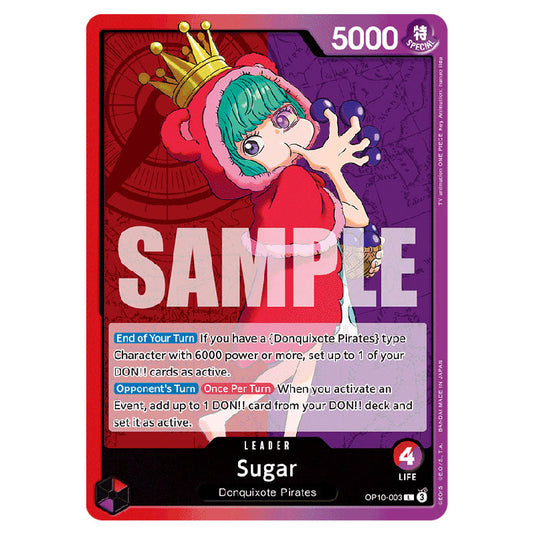 Sugar OP10-003 card from the One Piece set Royal Blood