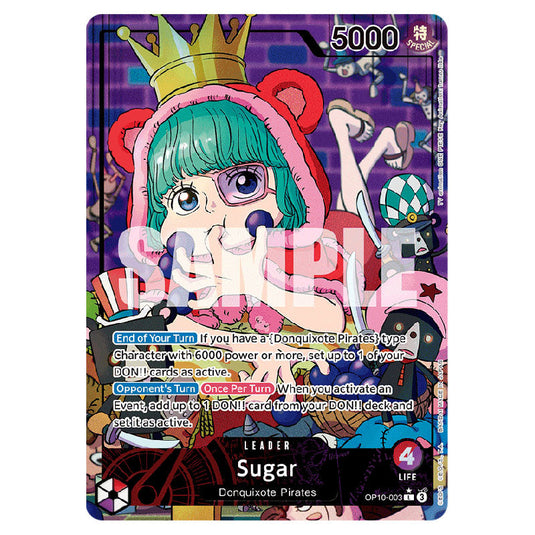 Sugar OP10-003a card from the One Piece set Royal Blood