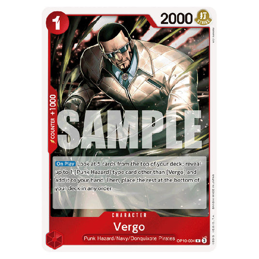 Vergo OP10-004 card from the One Piece set Royal Blood