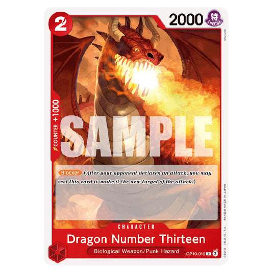 Dragon Number Thirteen OP10-012 card from the One Piece set Royal Blood