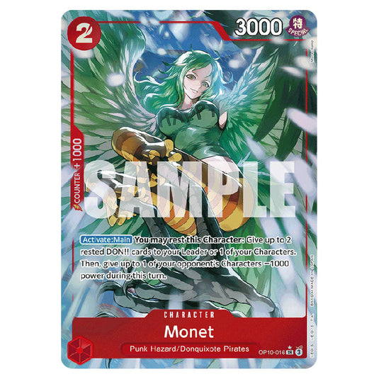 Monet OP10-016a card from the One Piece set Royal Blood