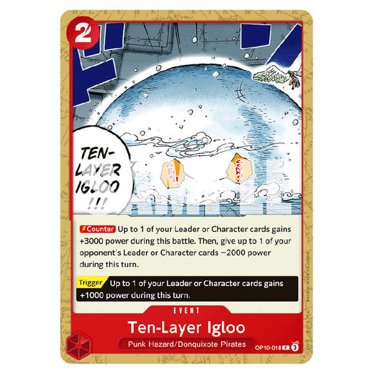 Ten-Layer Igloo OP10-018 card from the One Piece set Royal Blood