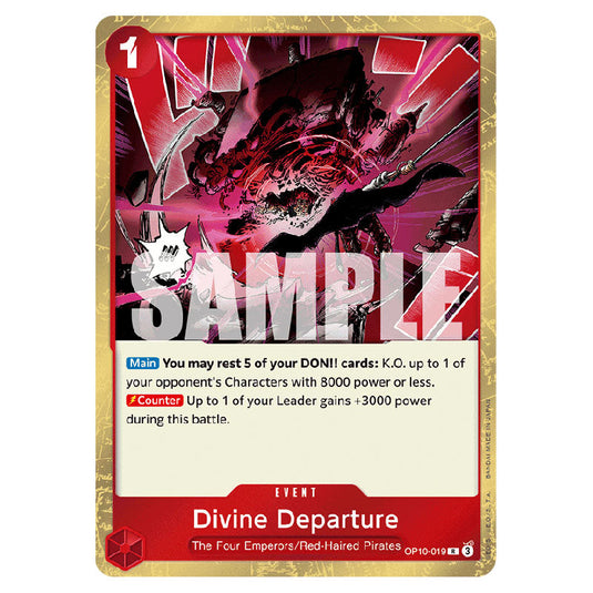 Divine Departure OP10-019 card from the One Piece set Royal Blood
