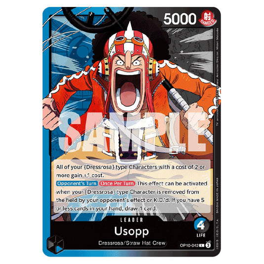 Usopp OP10-042 card from the One Piece set Royal Blood
