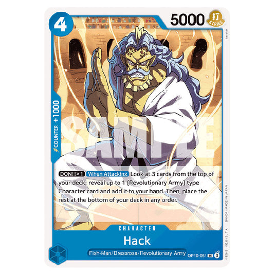 Hack OP10-051 card from the One Piece set Royal Blood